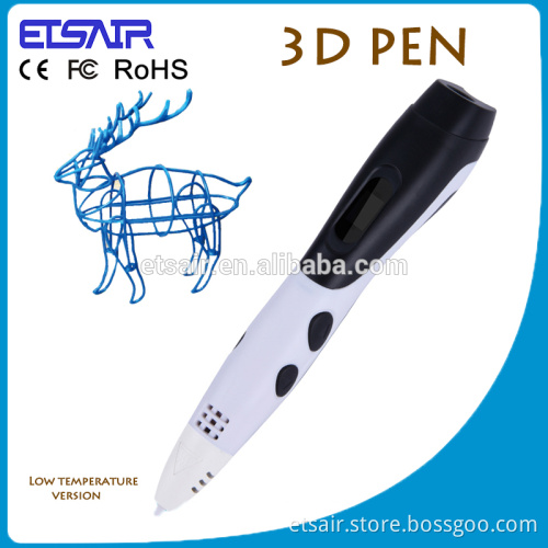 Etsair Newest Retail 3d Pen Sample Best Printer Promotional 3d Plastic Pen
